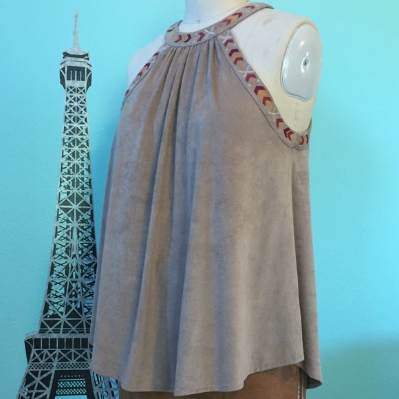 Altar’d State Cleopatra-Style Faux-Suede Top (NEW) - Picture 10 of 16